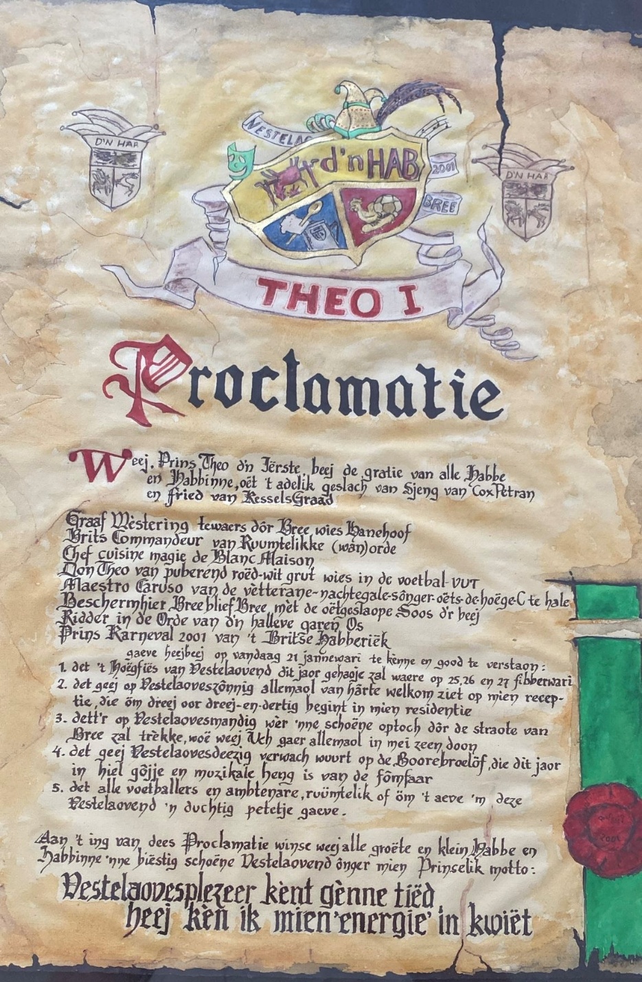 Proklamasie Prins Theo 1e