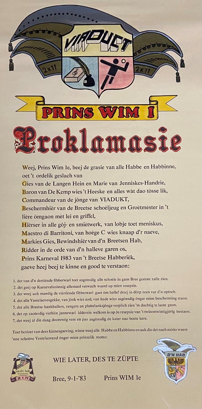 Proklamasie Prins Wim 1e (1)