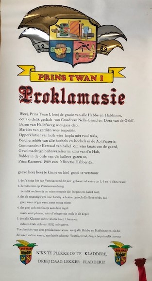 Proklamatie Prins Twan 1e