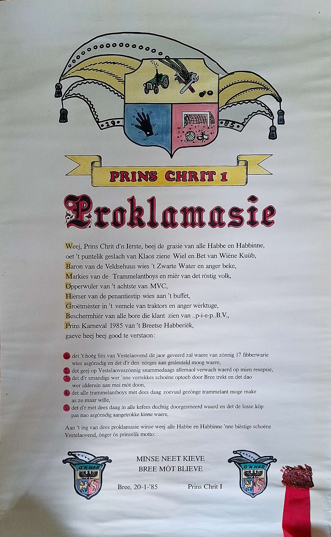 Proklamasie Prins Chrit 1e