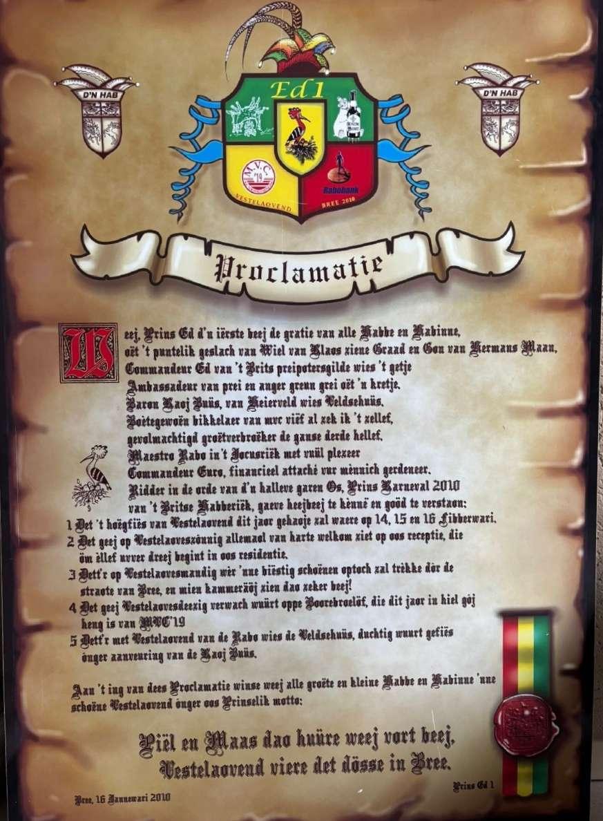 Proklamatie Prins Ed 1e