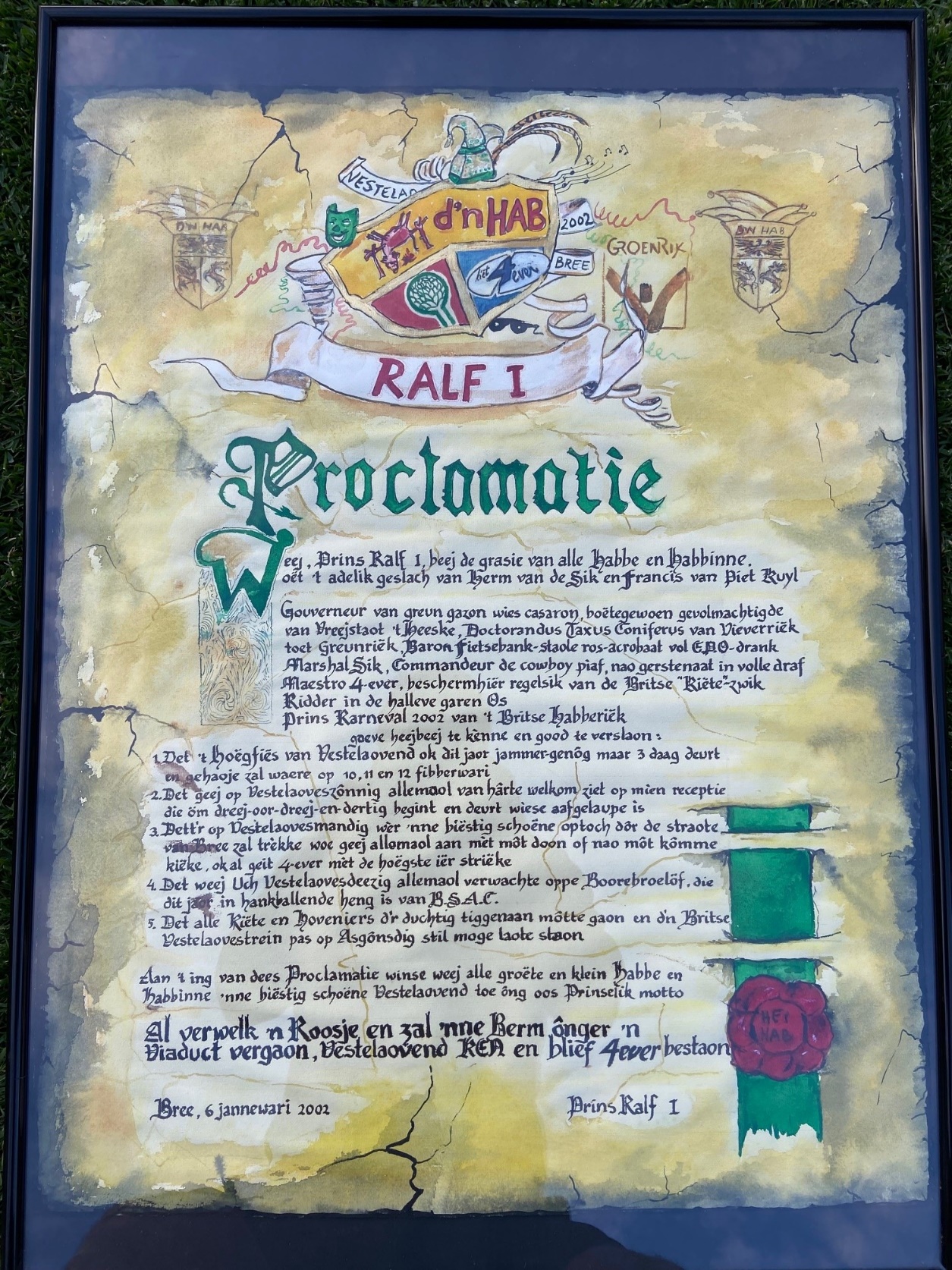 Proclamatie Prins Ralf 1e