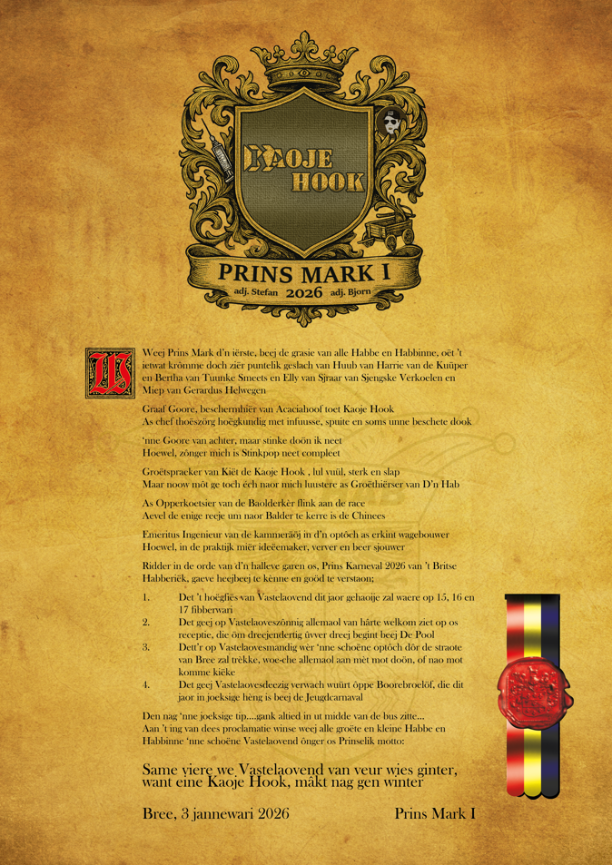 Proklamatie Prins Mark 1e